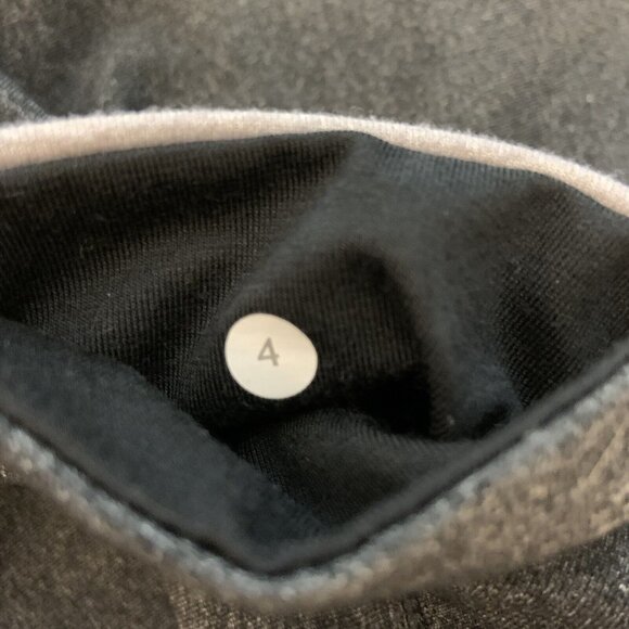 Lululemon Wunder Groove Crop Leggings Women’s Size 4 Gray Lavender - Picture 5 of 7